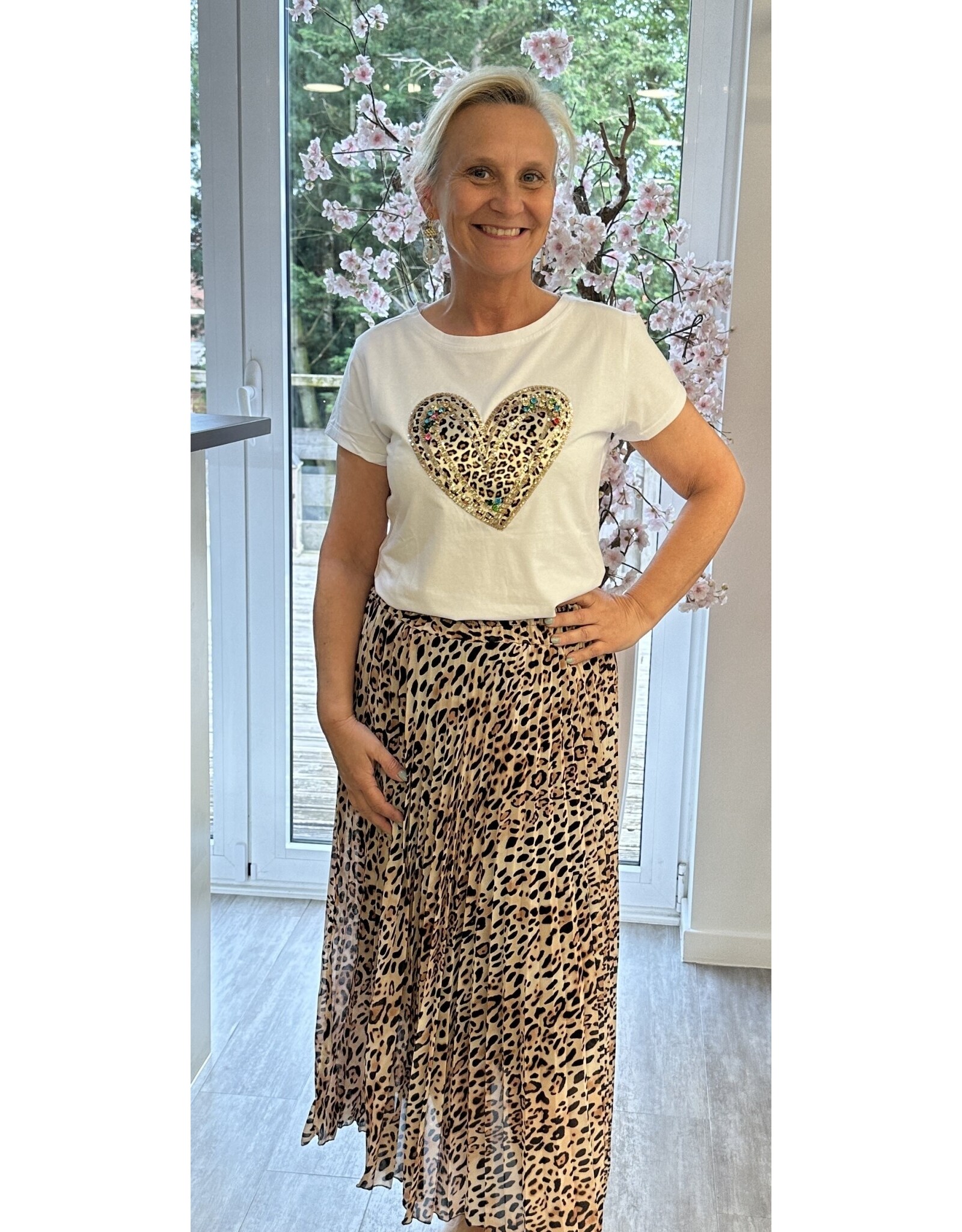 Parijs T shirt wit tijgerhart