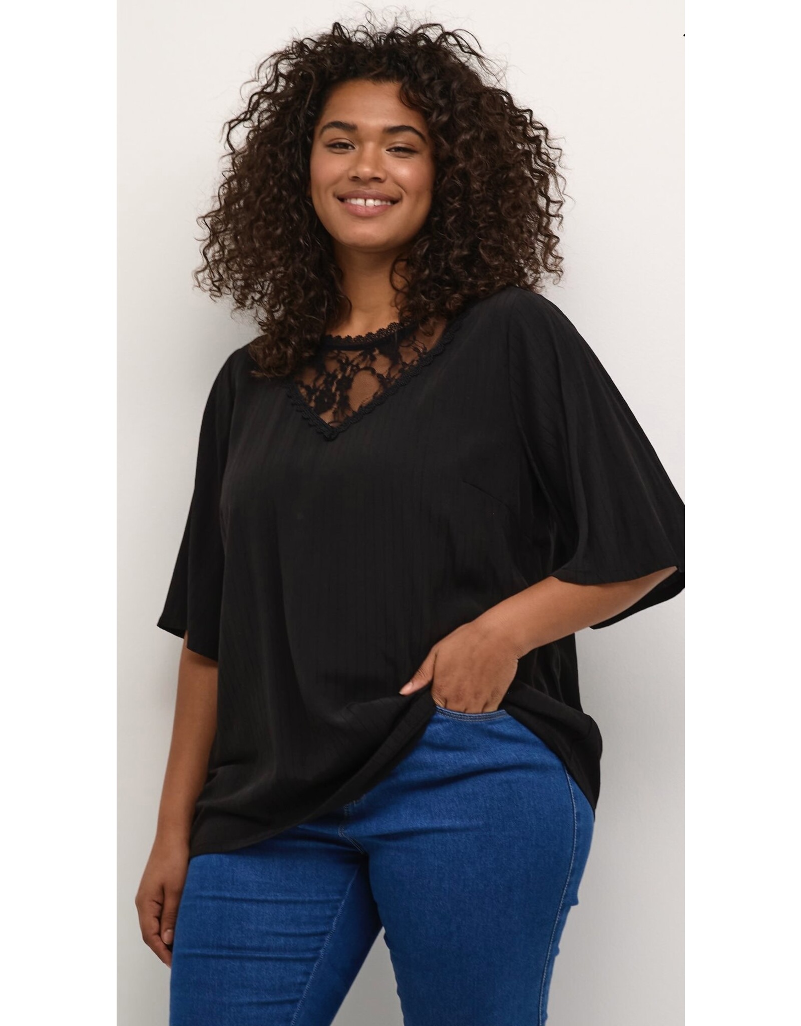 Kaffe Kaffe curve bloes deep black