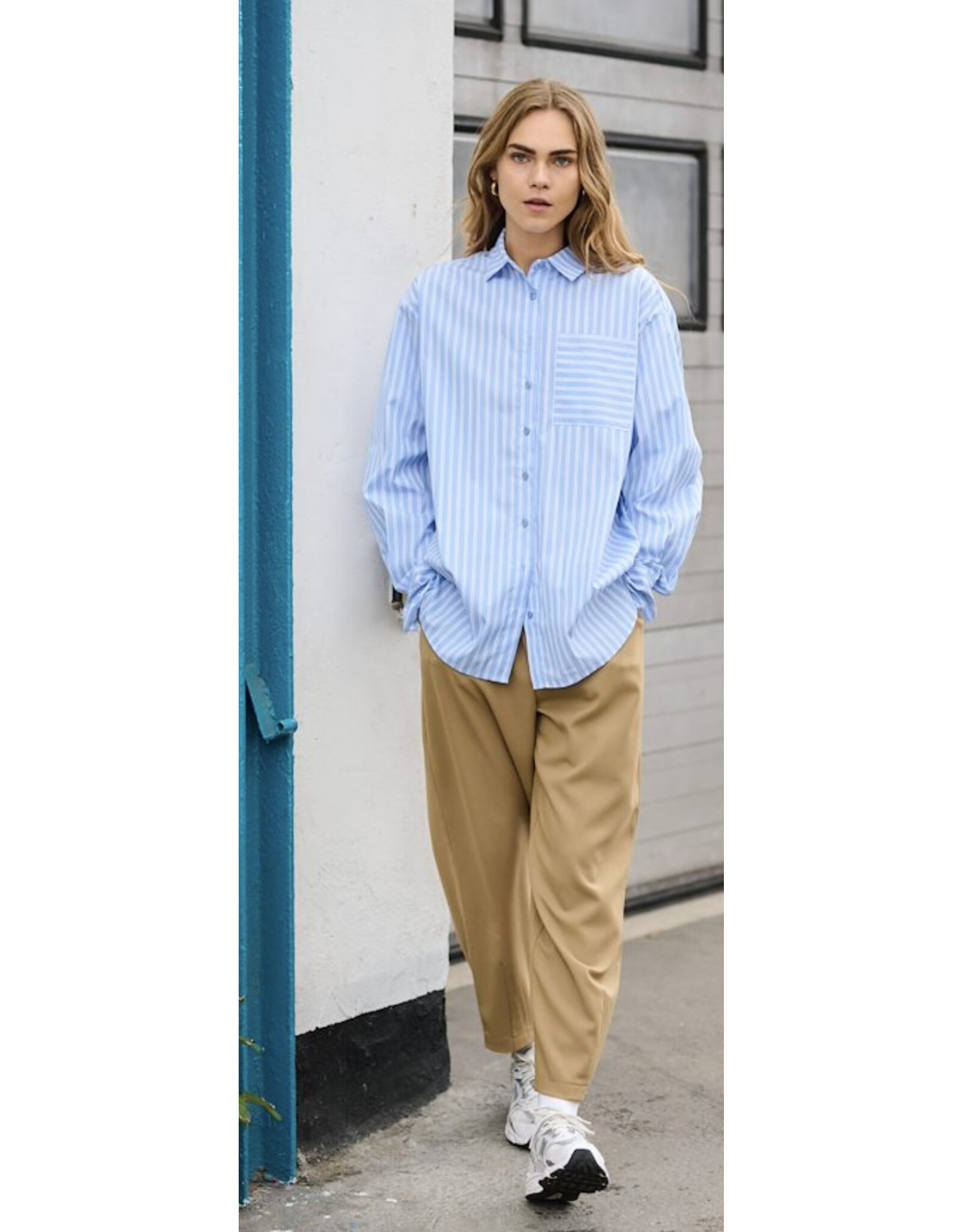 Kaffe Bloes kaffe Kamackie blue/white stripe