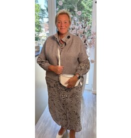Kaffe Kleed Kaffe kaliga grey/black leopard