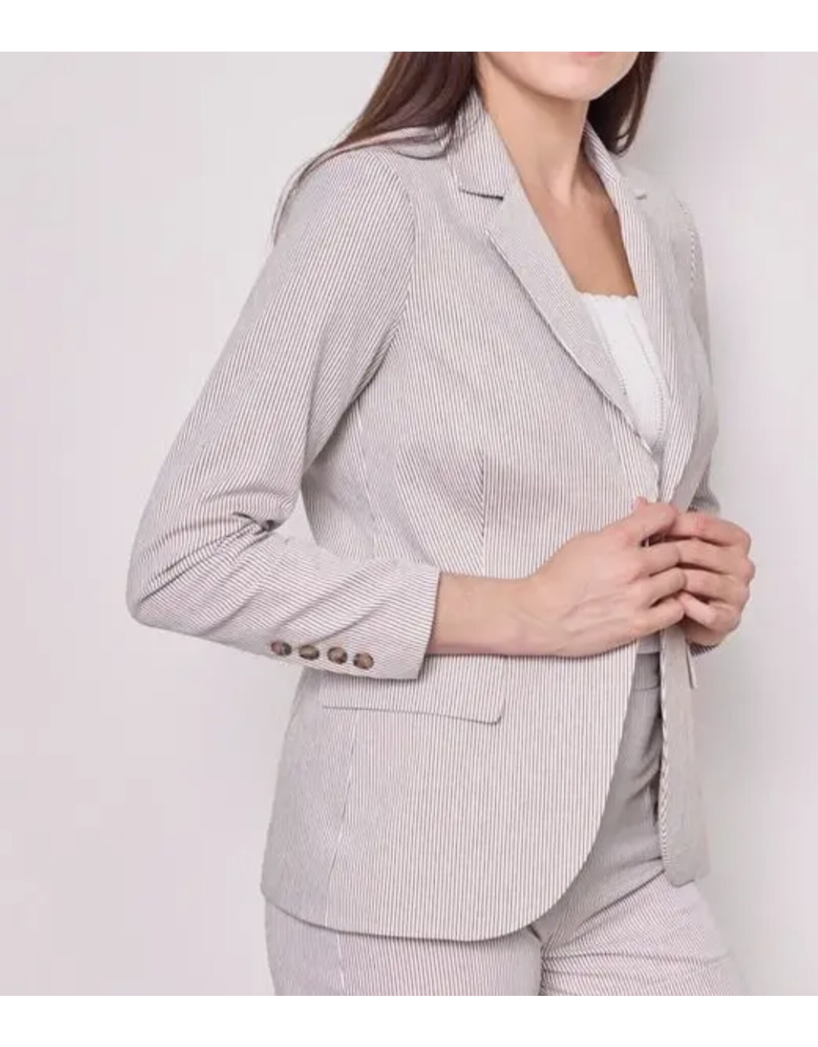 Parijs Blazerjas gestreept