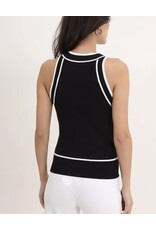 Parijs Top zwart/wit