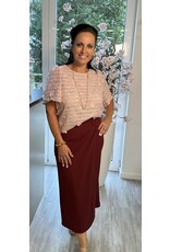 Parijs Rok choco lederlook