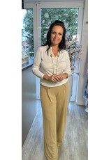 Brussel Broek beige met knoop