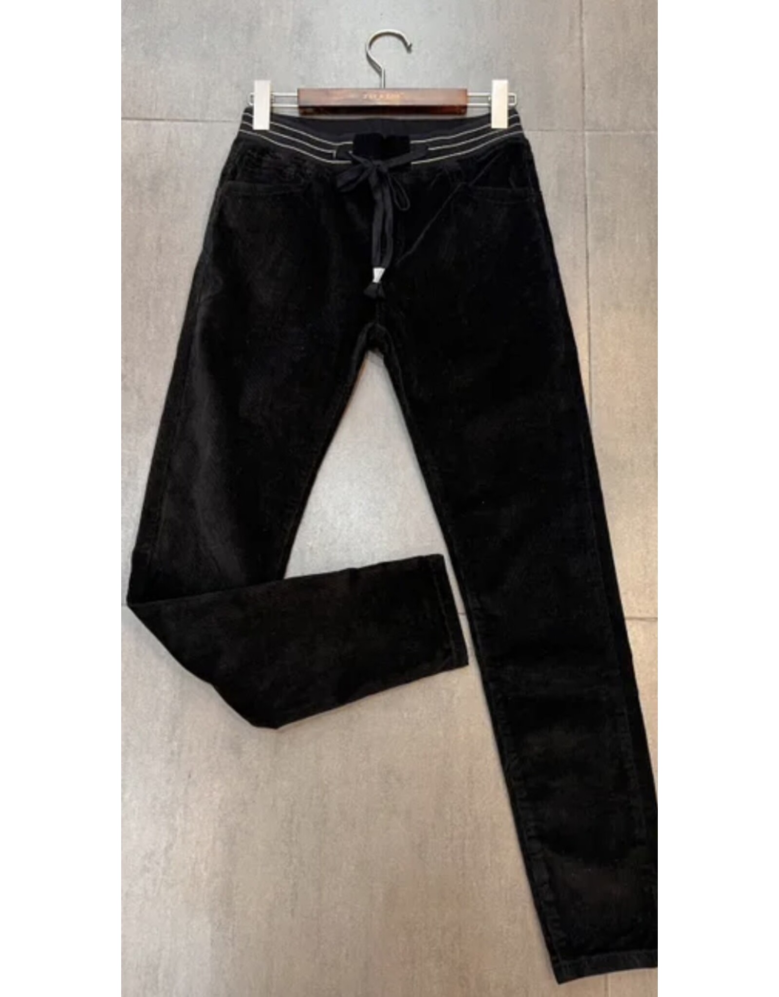 Brussel Broek black met elastiek