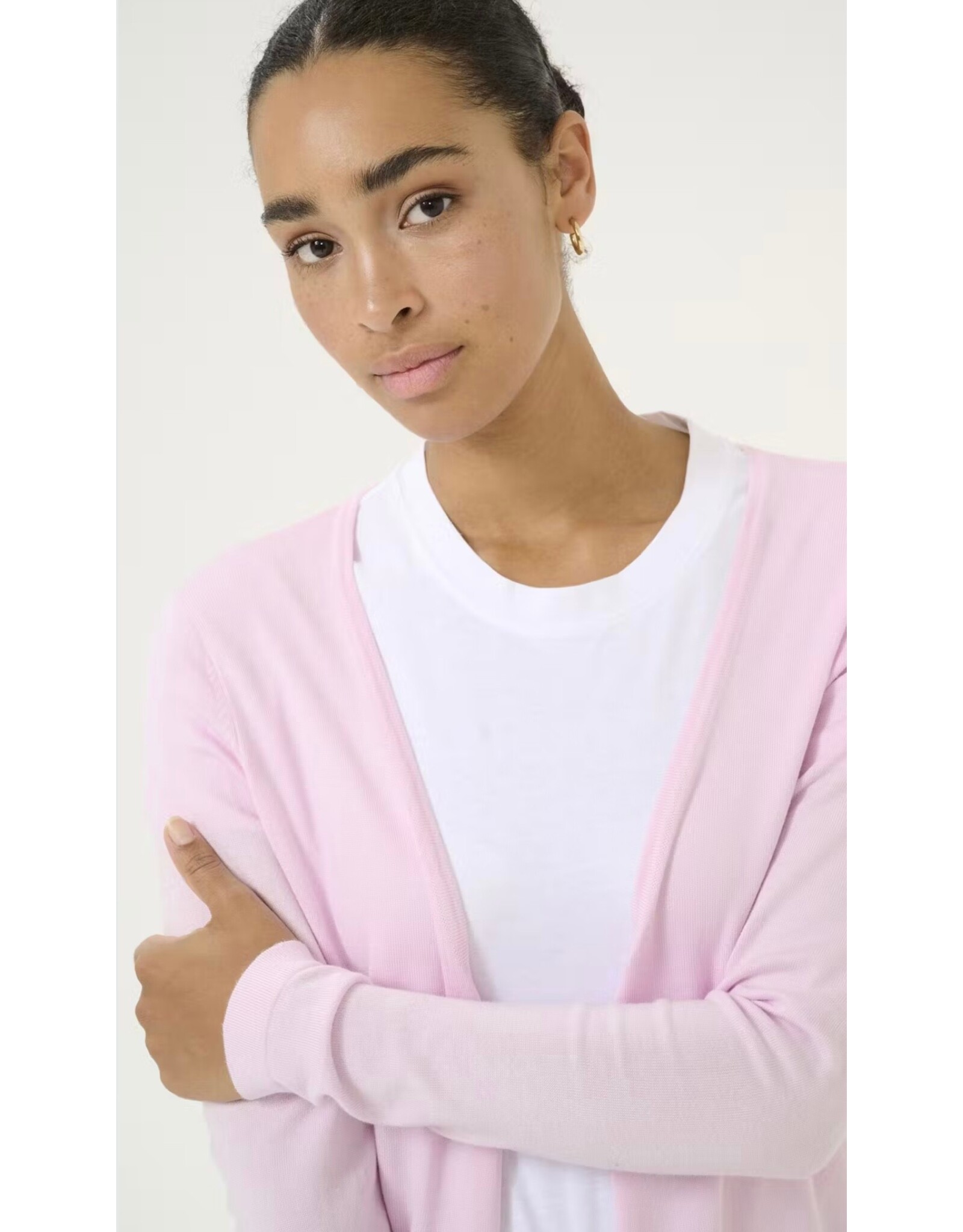 Kaffe Gilet Astrid lilac snow