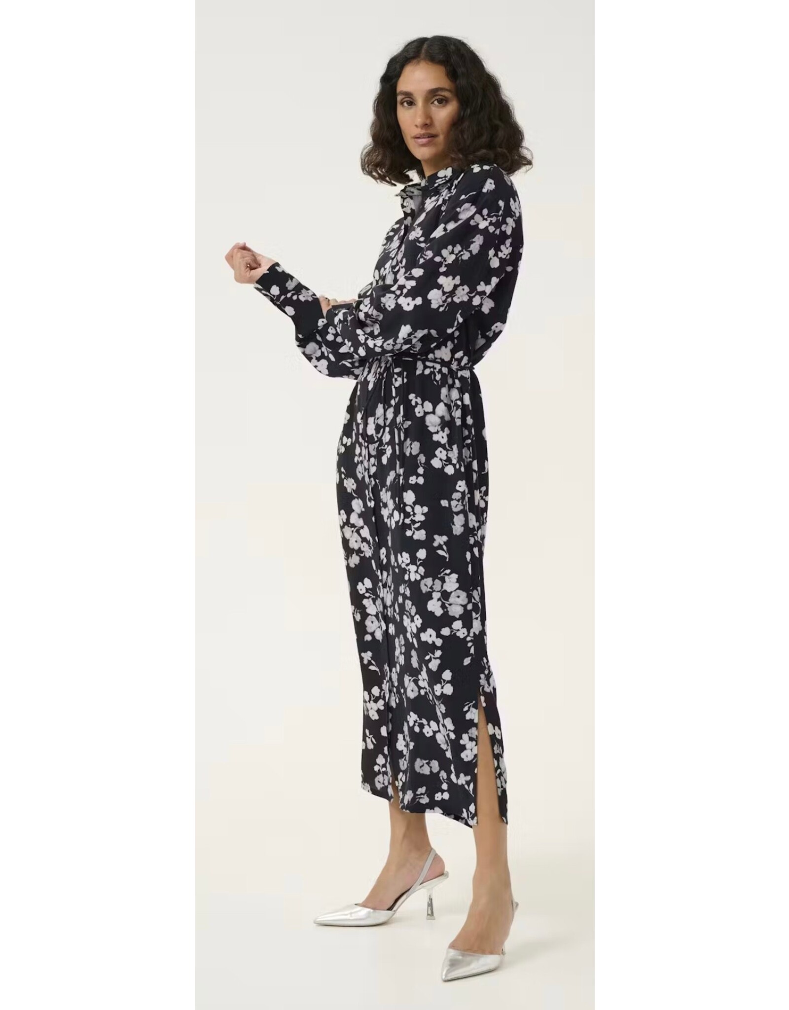 Kaffe Kleed lang Marine flower