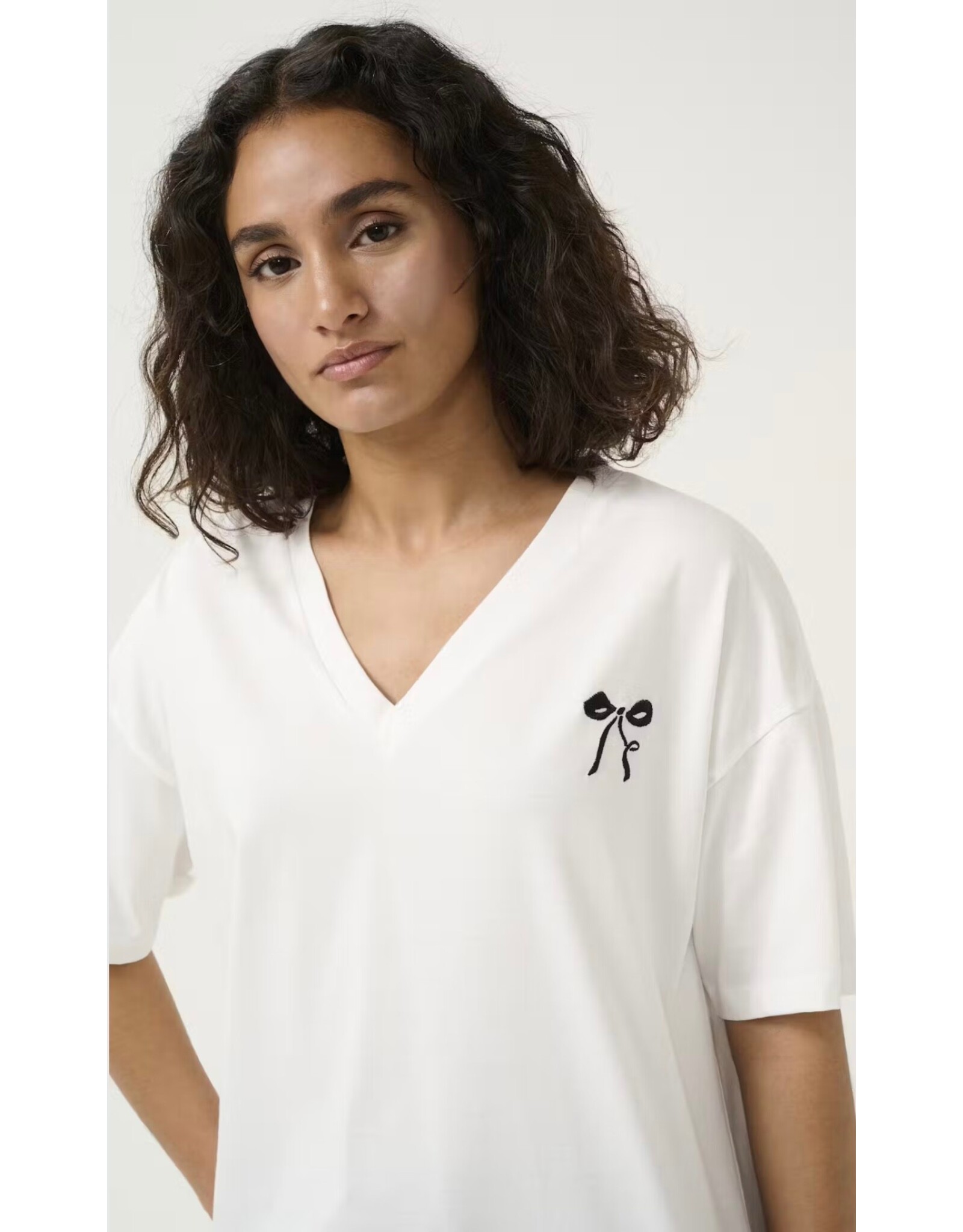 Kaffe T shirt Bowie white