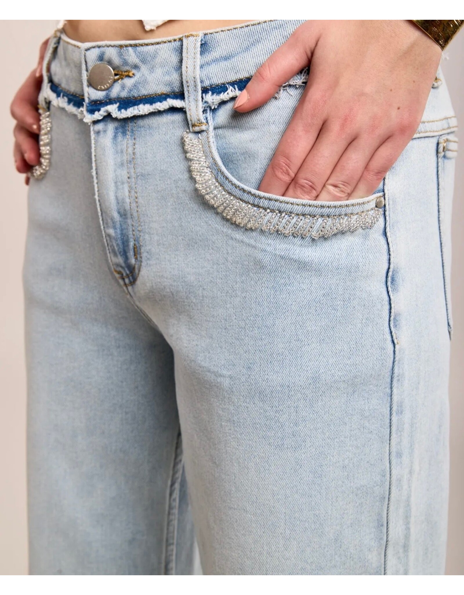 Parijs Broek toxik met strass