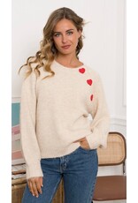 Parijs Trui beige met hart