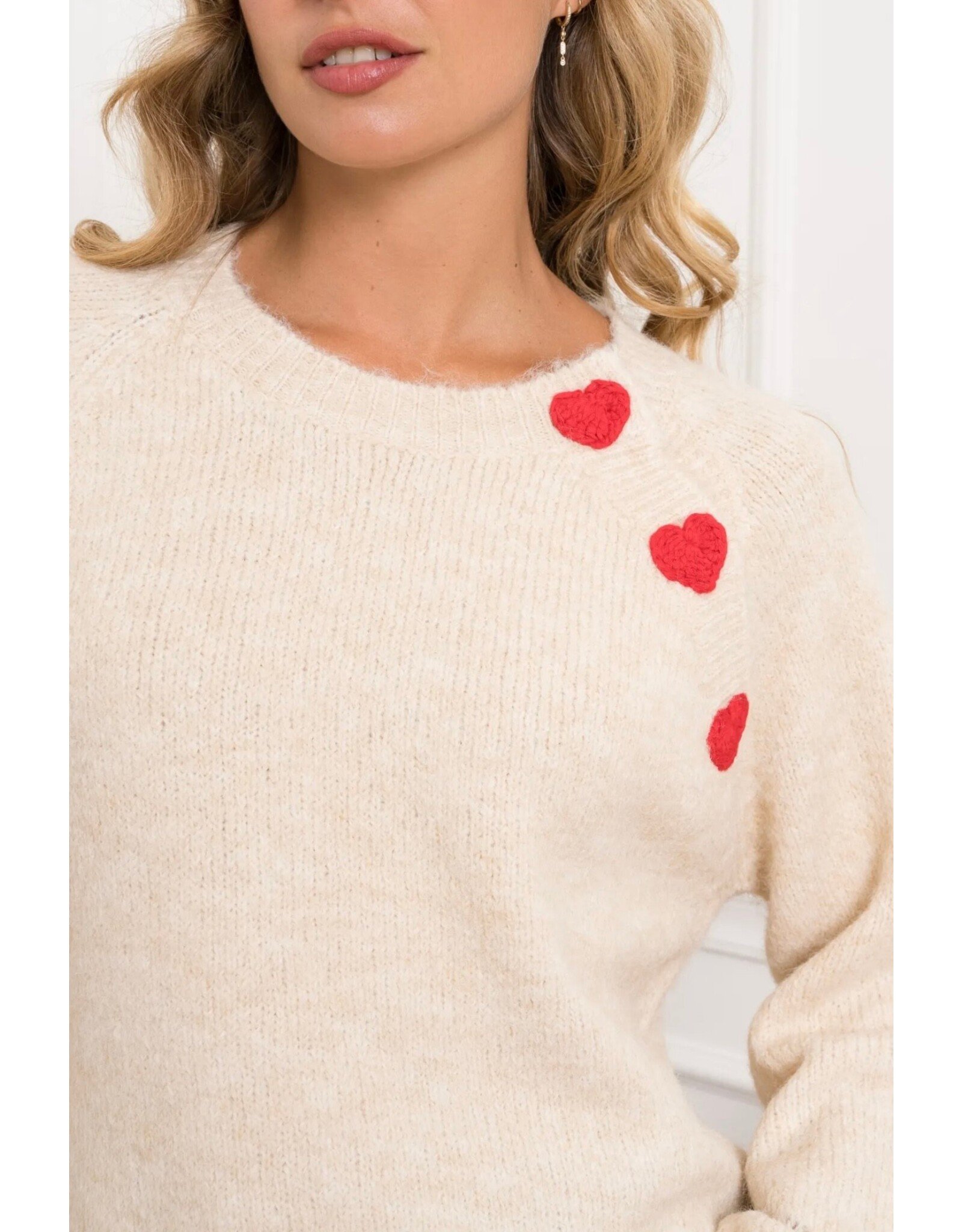 Parijs Trui beige met hart