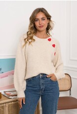 Parijs Trui beige met hart
