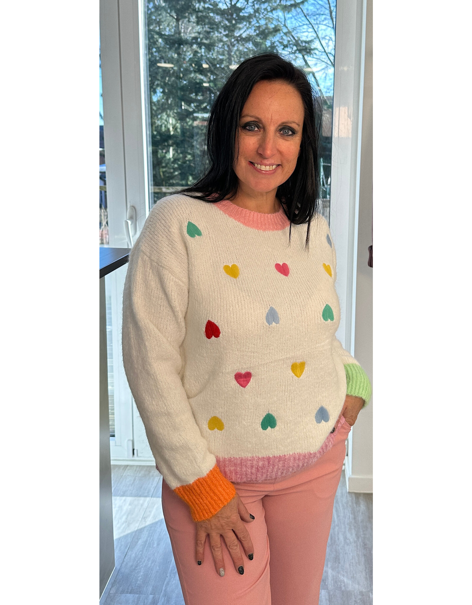 Parijs Trui met hartjes