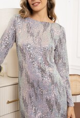 Kleed multicolour glans met paillettes