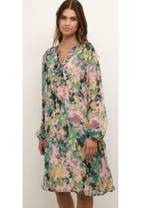 Cream Kleed multi color print cream