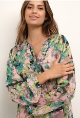 Cream Kleed multi color print cream