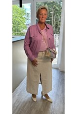Zeze Jas lila met knoop