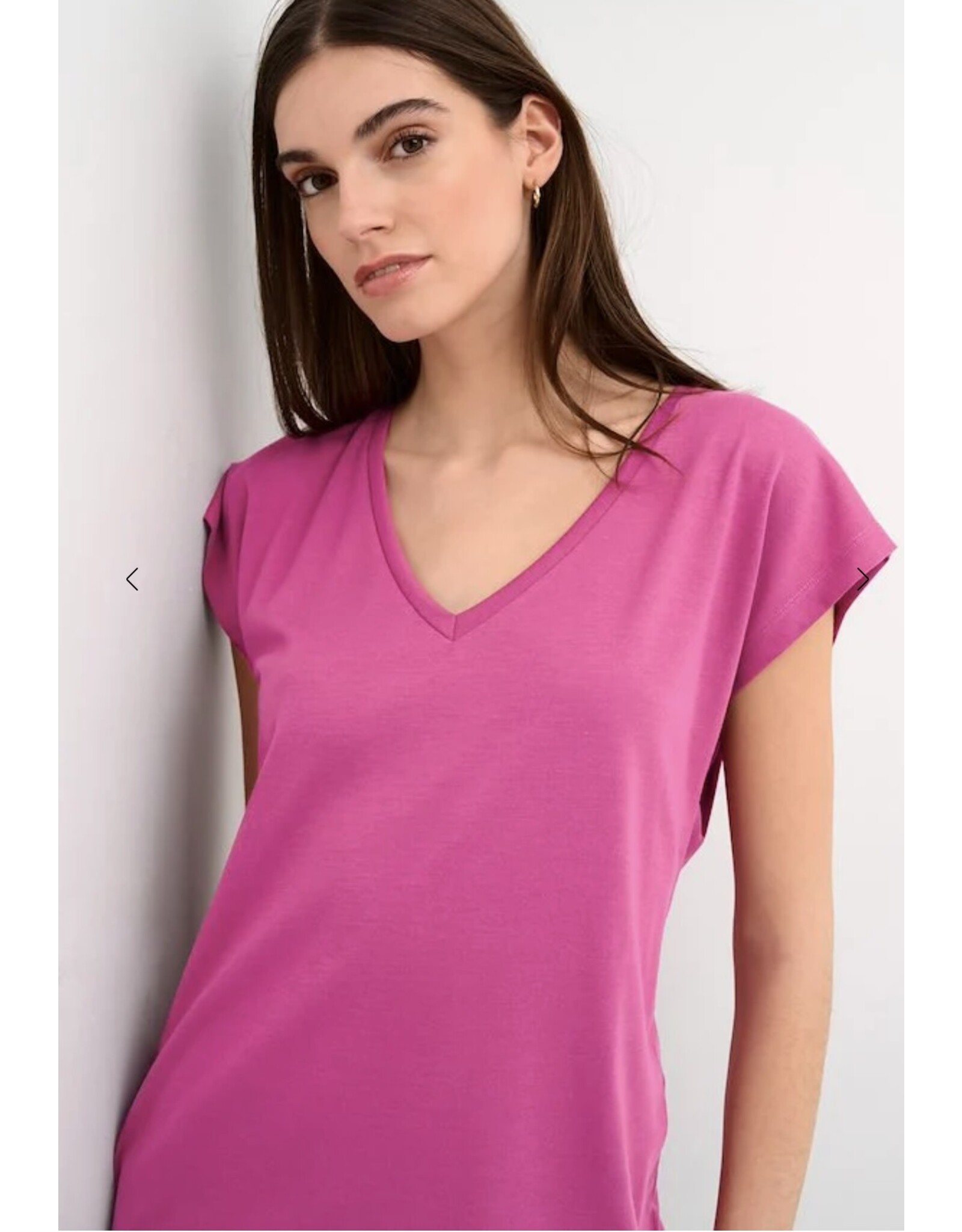 Kaffe T shirt kaffe kalise fushia