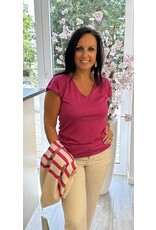 Kaffe T shirt kaffe kalise fushia