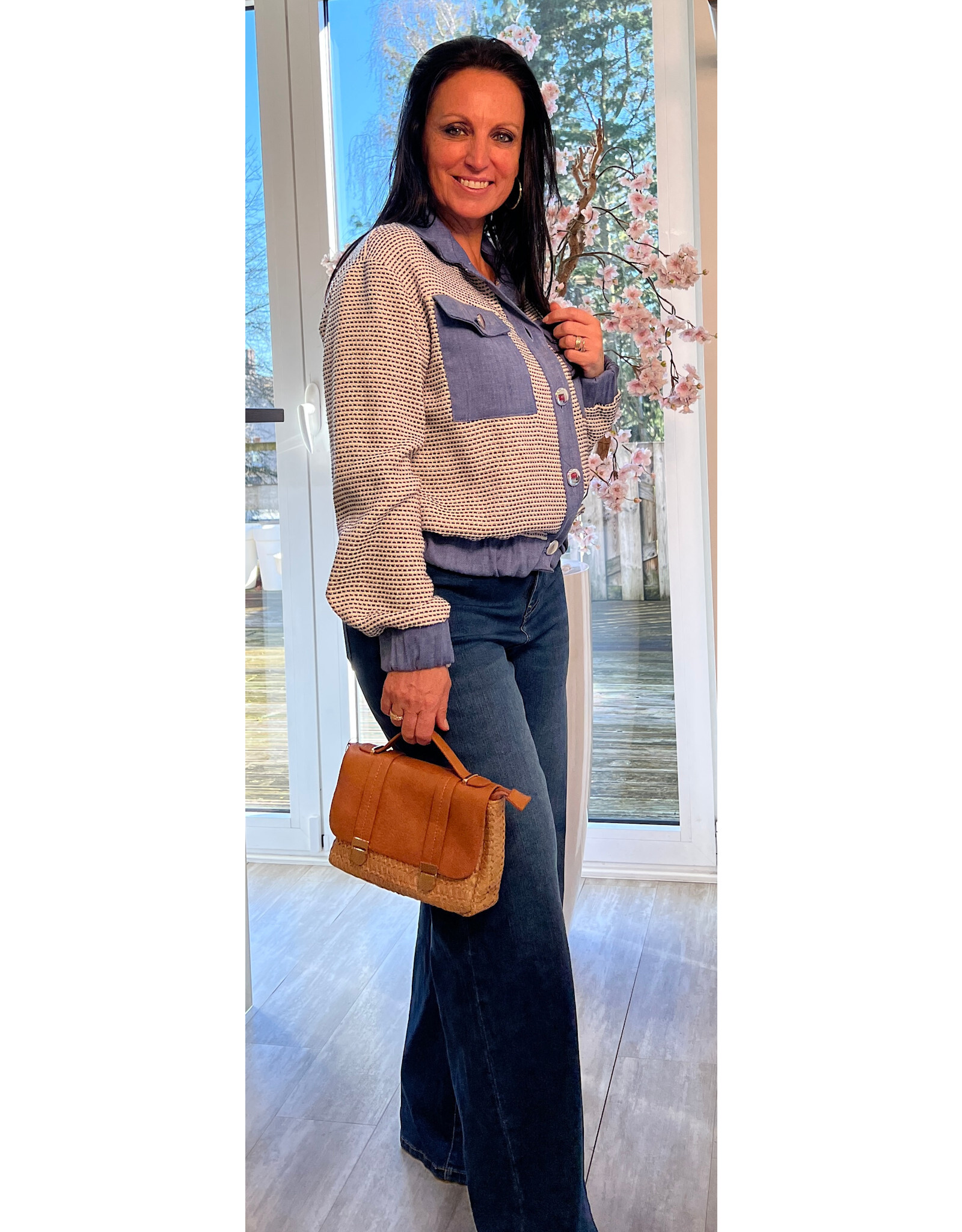 Brussel Jas Fanny met jeans