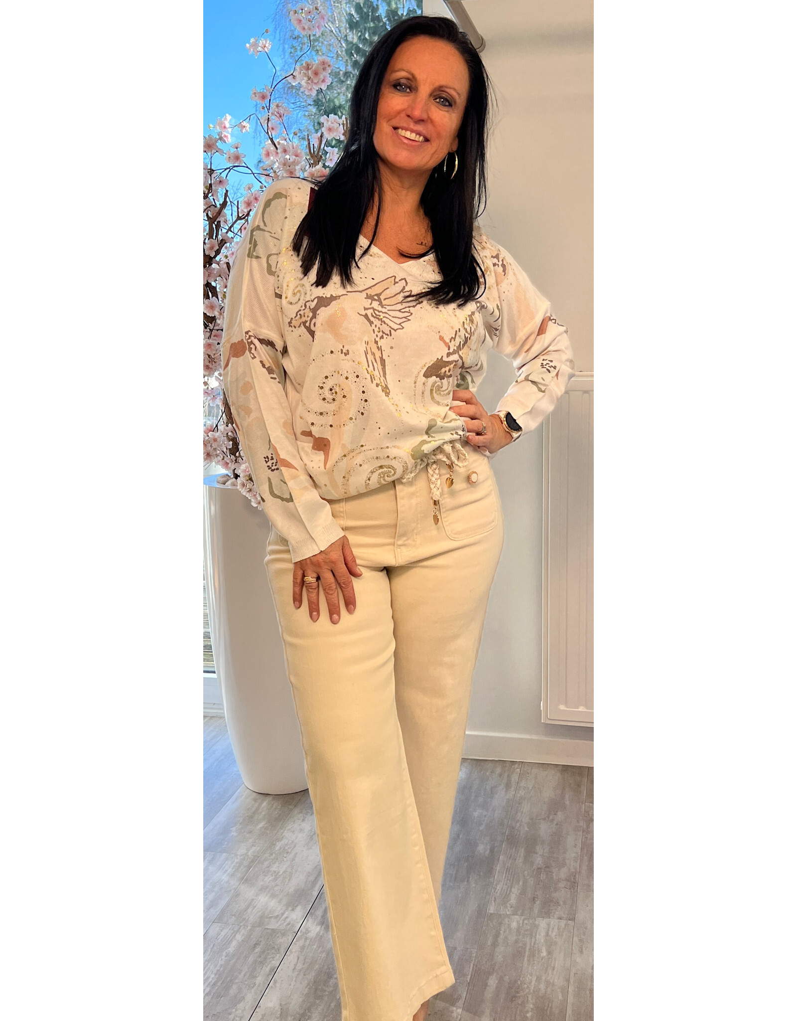 Brussel Trui Line multicolour