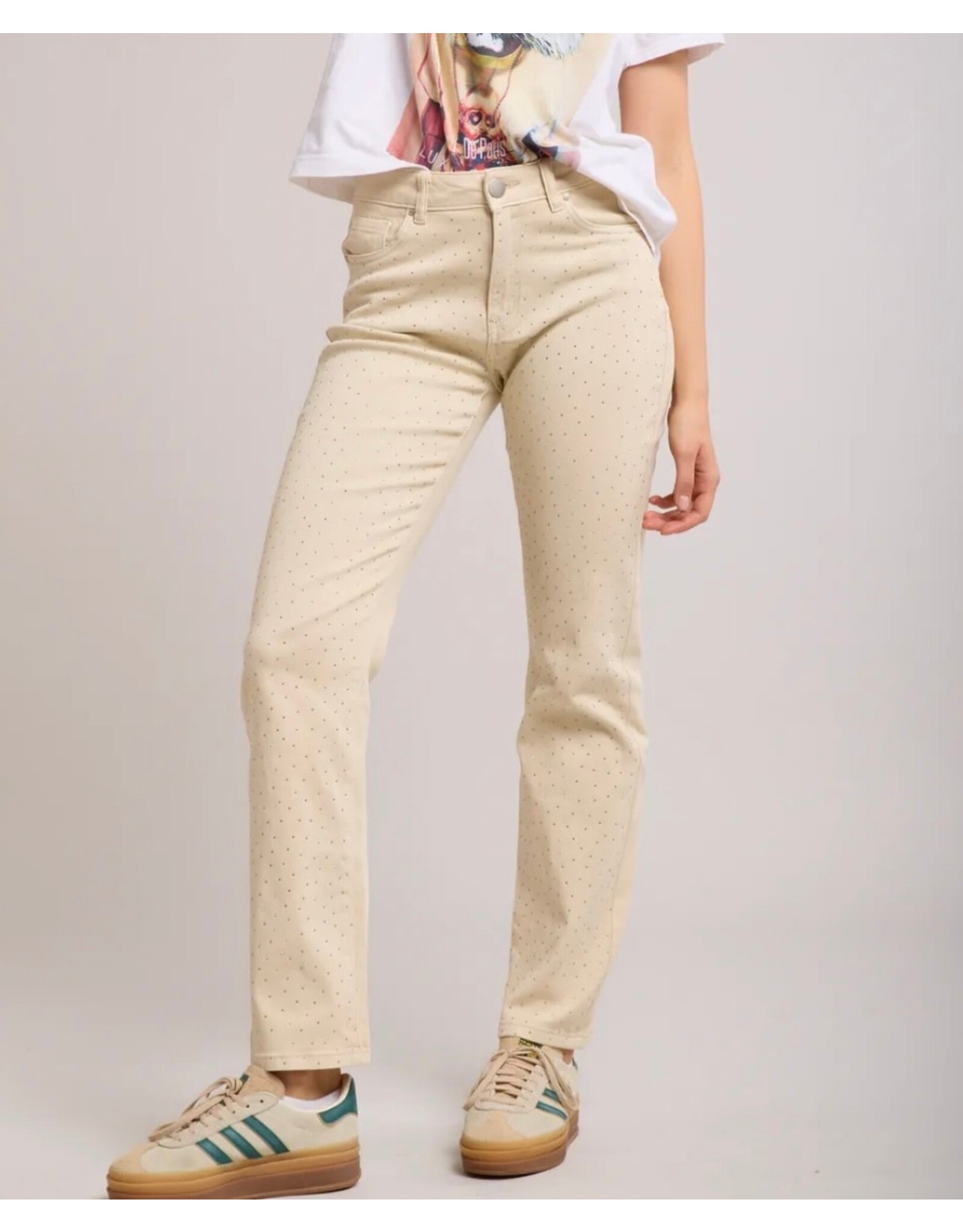 Parijs Broek beige parels