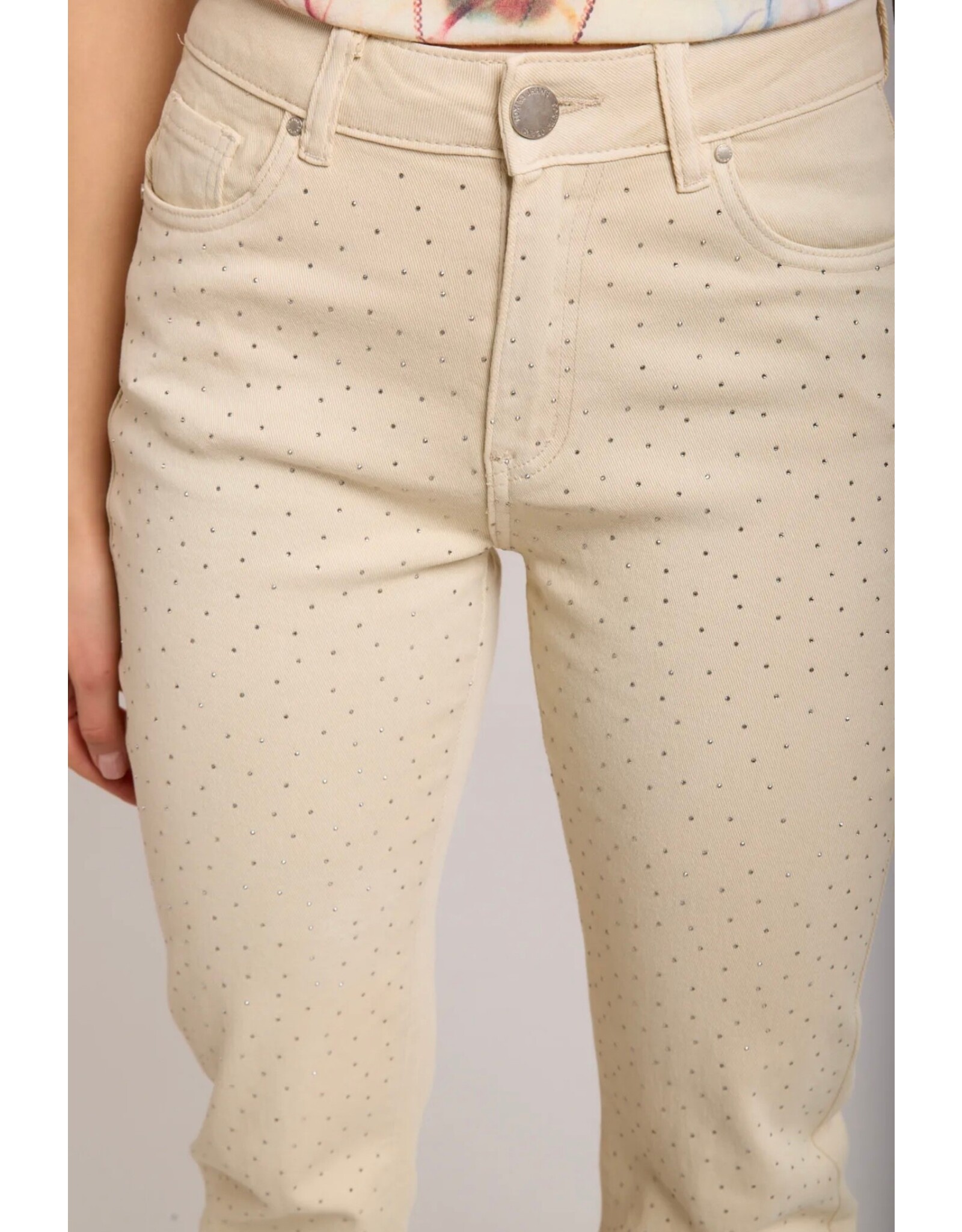 Parijs Broek beige parels