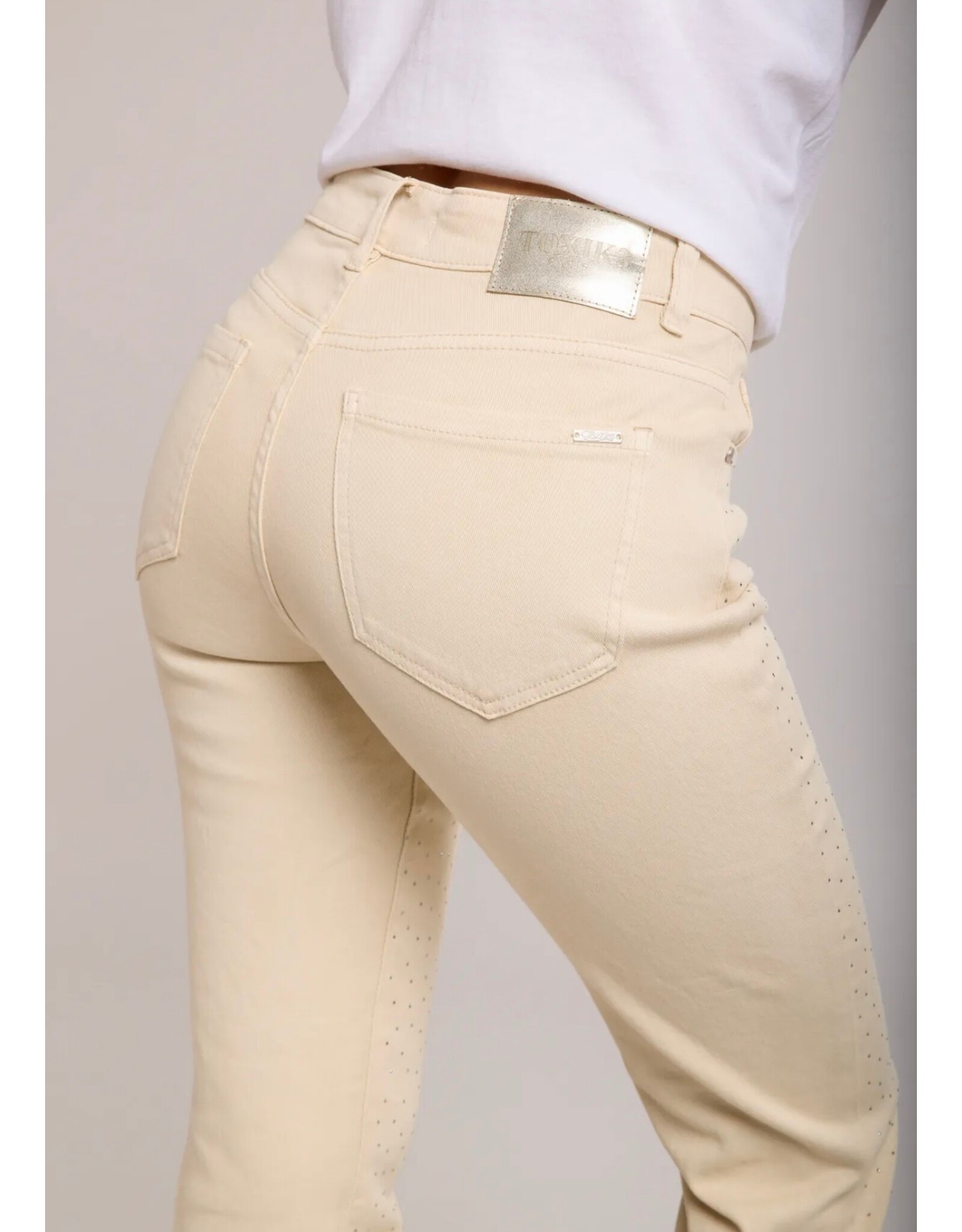 Parijs Broek beige parels