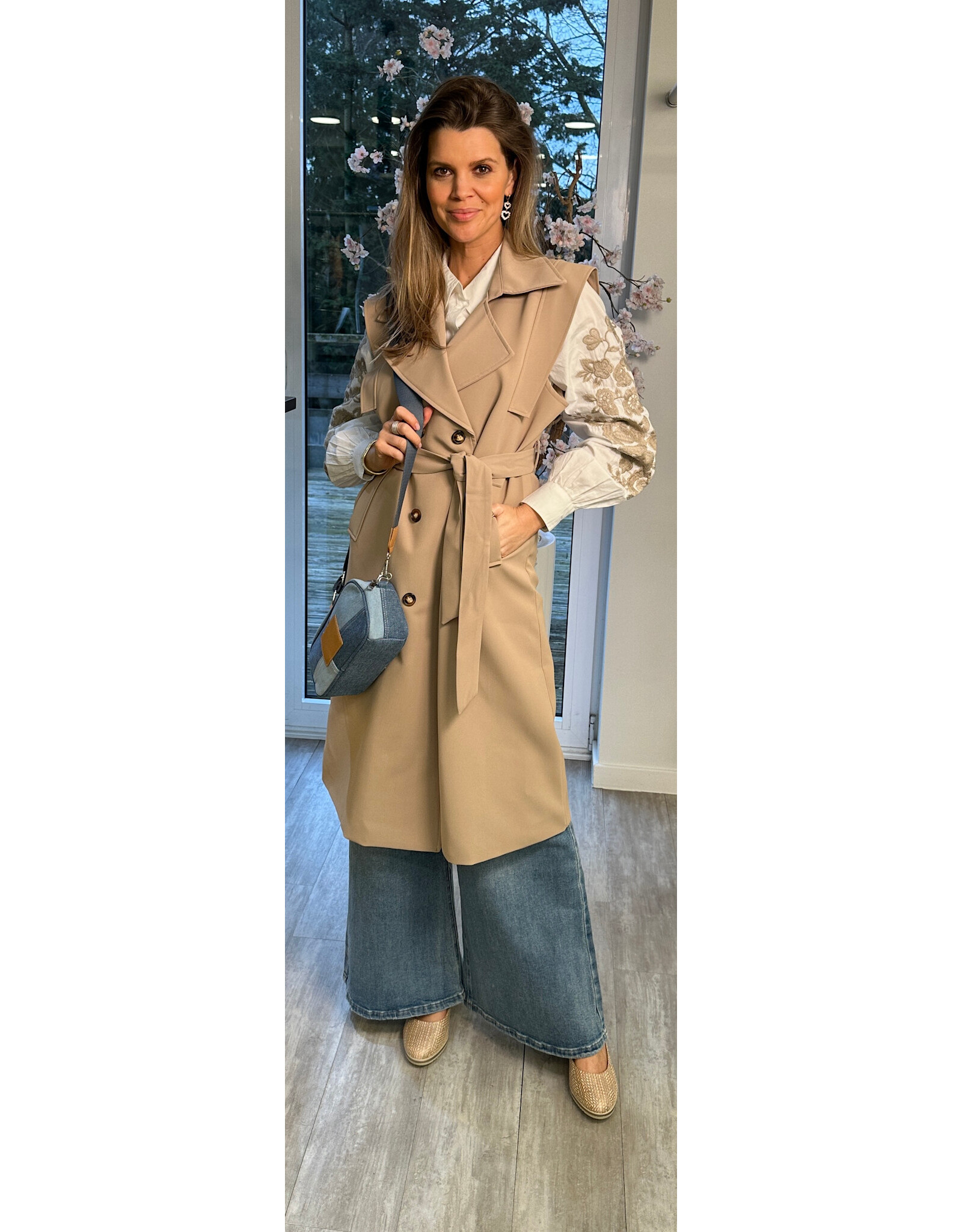 Italie Gilet lang bruin