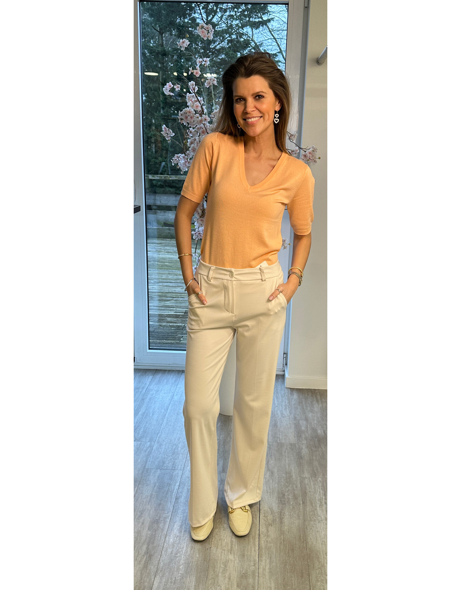 Kaffe Trui Alizza peach