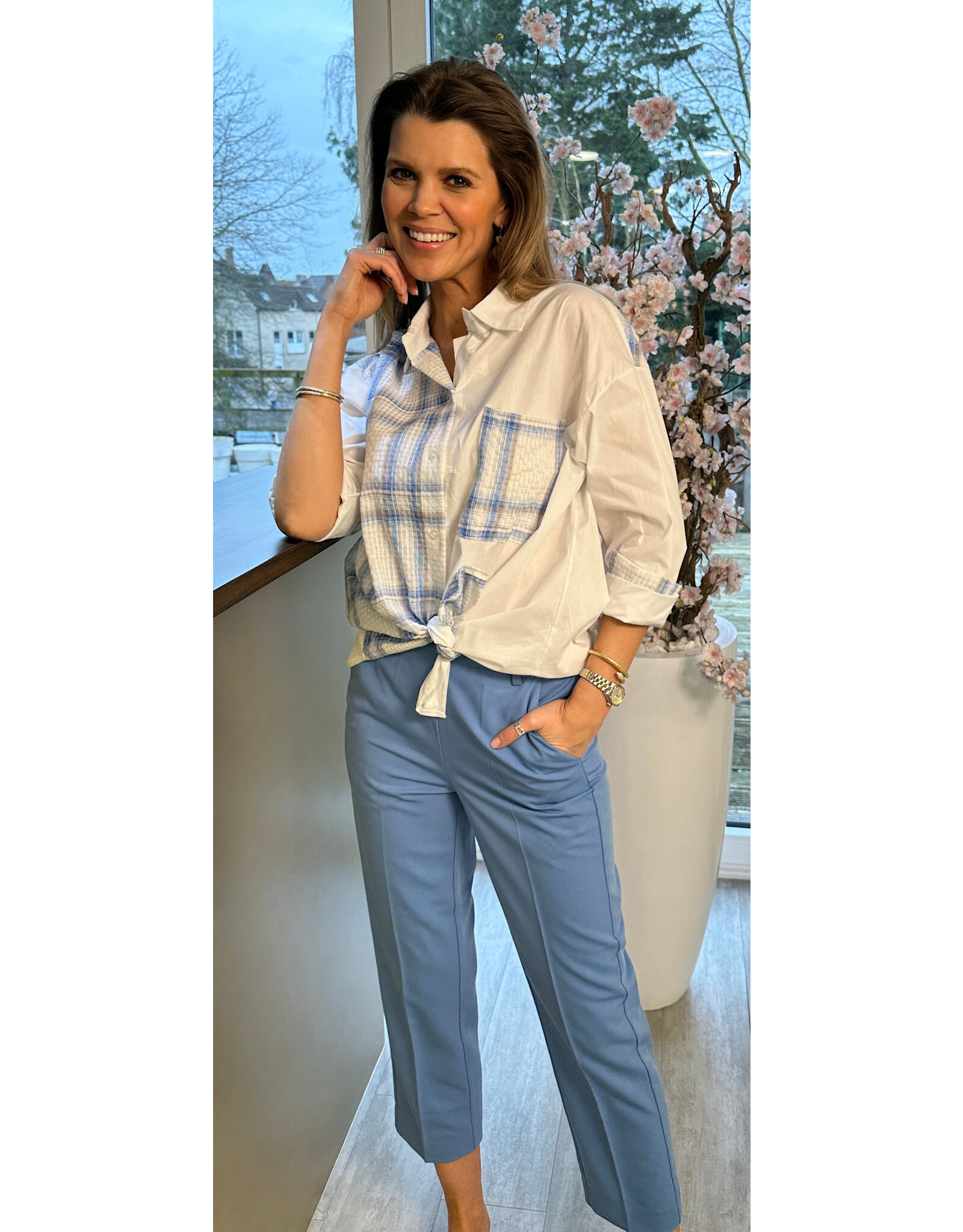 Italie Bloes liza blauw