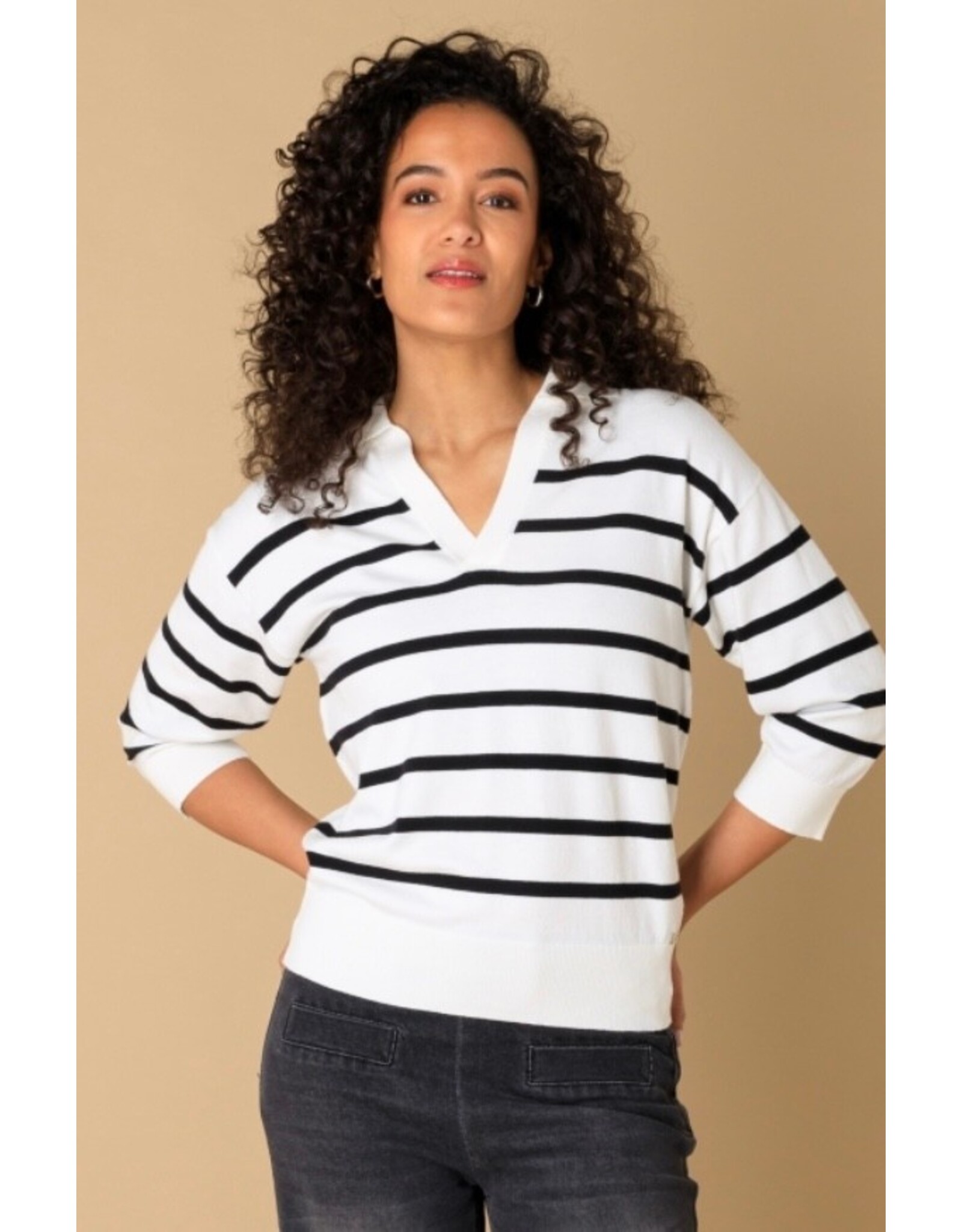 Ivy Beau Trui Pippine off white/black