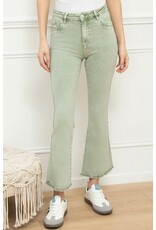 Brussel Broek flared light kaki