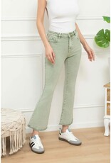 Brussel Broek flared light kaki