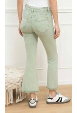 Brussel Broek flared light kaki