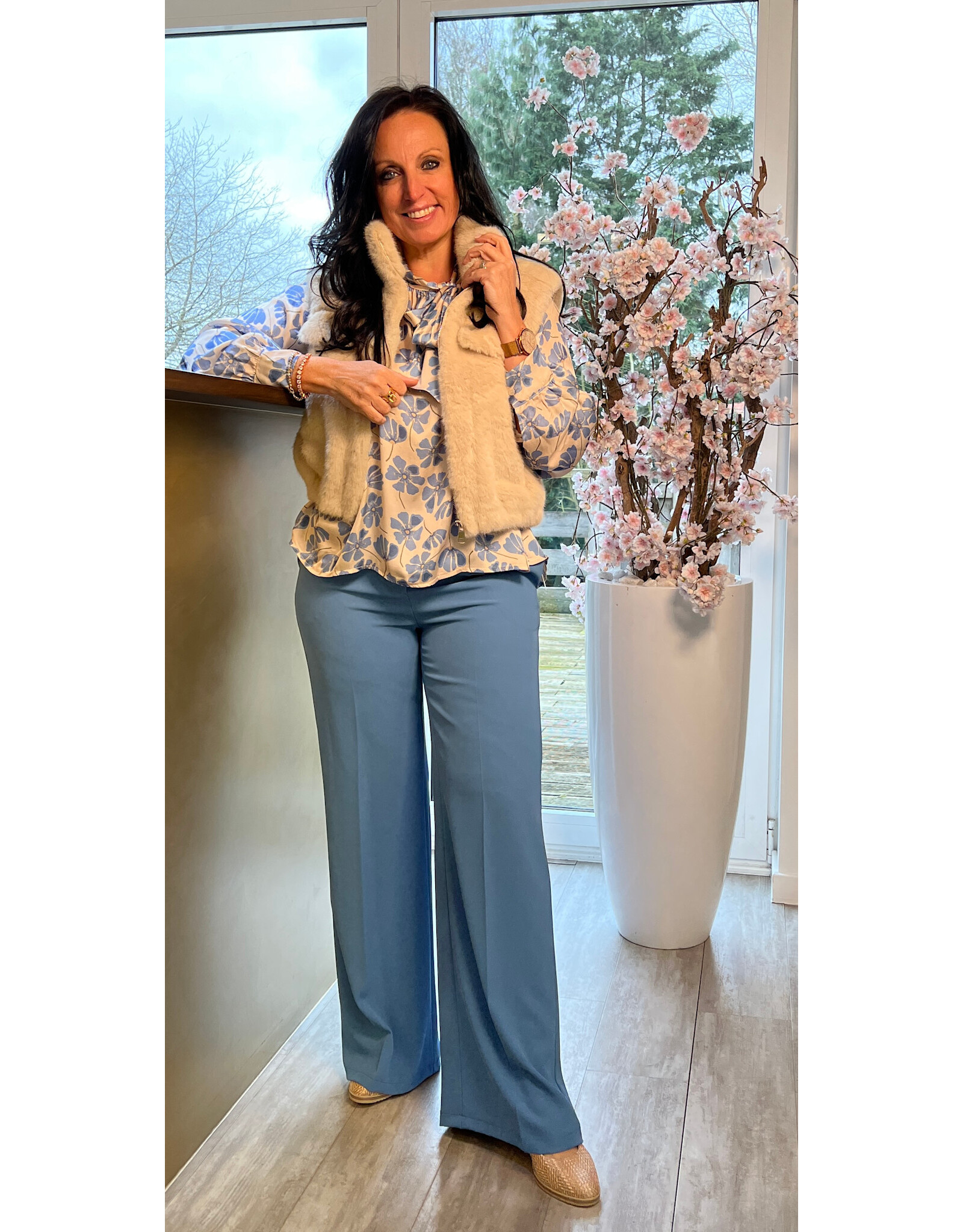 Italie Broek Kay blue