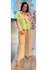 Italie Broek Gisele beige met riem