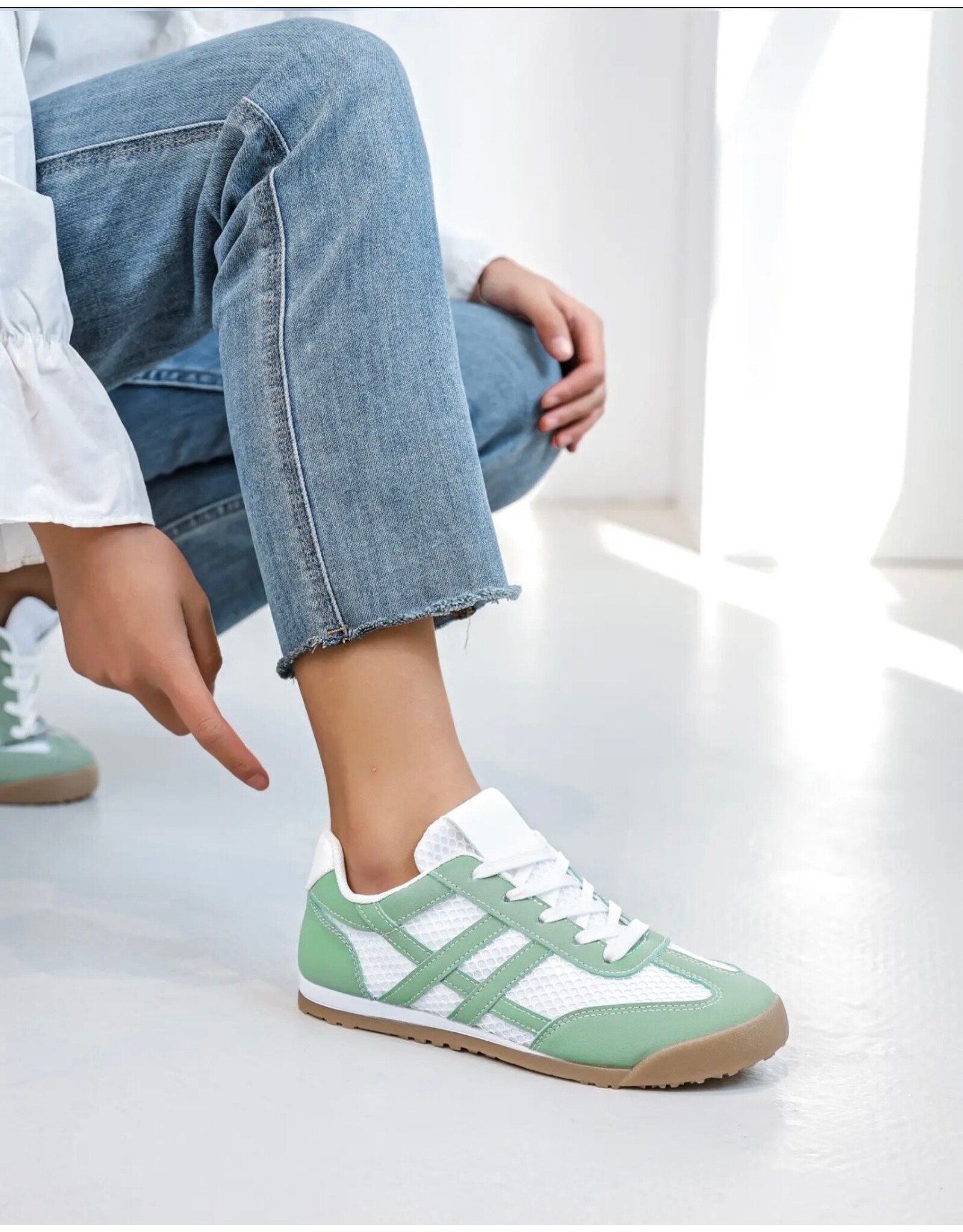 Parijs Sneaker White/green