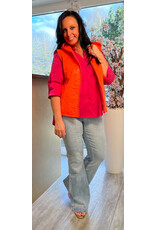 Brussel Bodywarmer oranje/fushia