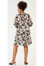 Kaffe Kleed Paca beige/black/peach