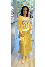 Italie Gilet gehaakt geel