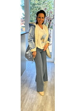 Italie Jas omkeerbaar blauw