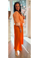 Brussel Bloes Rina oranje/fushia