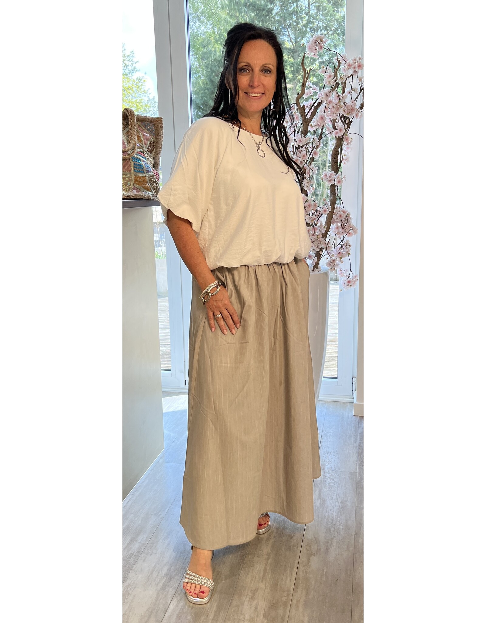 Kaffe Rok Ester gray melange