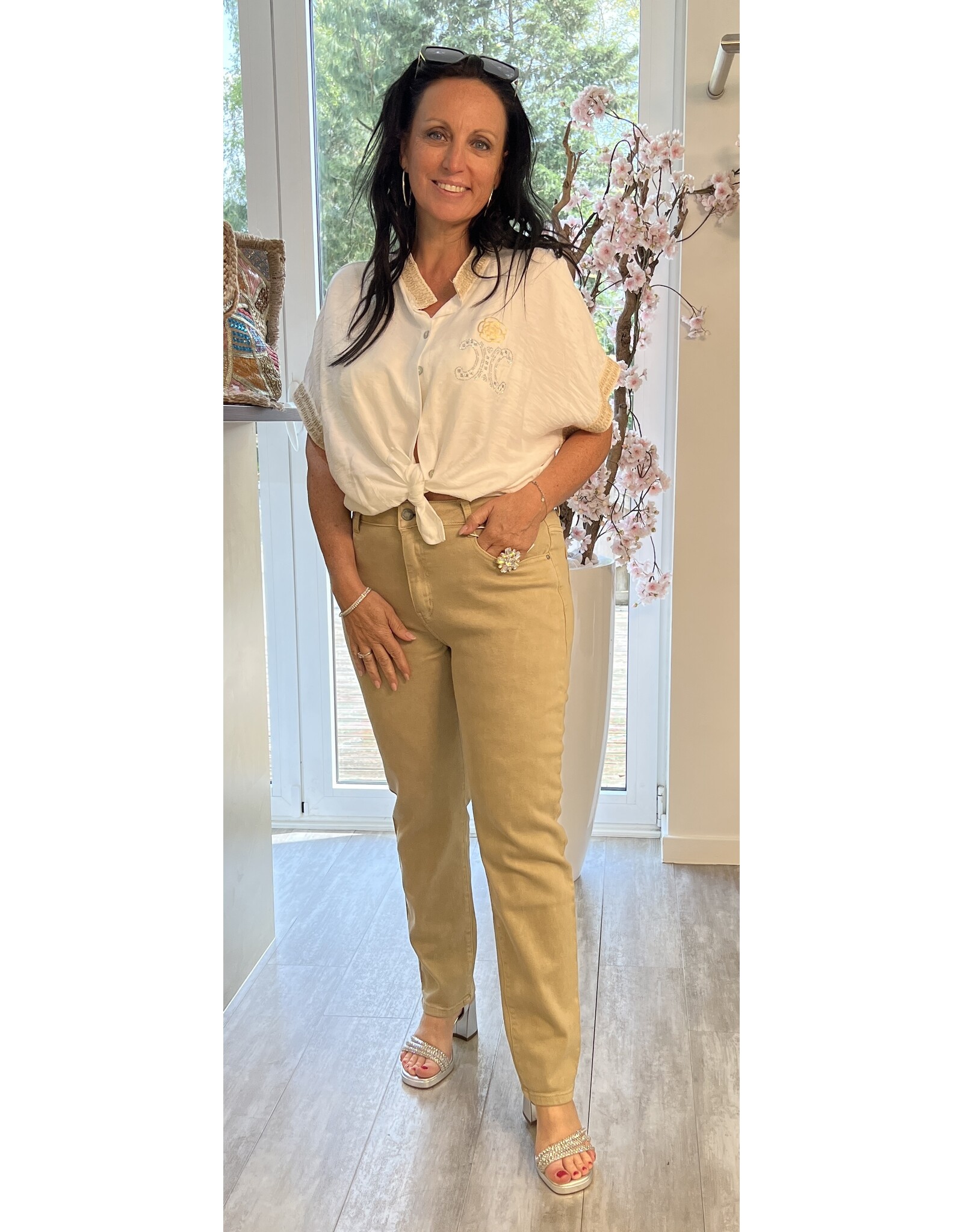 Parijs Broek jeans sand