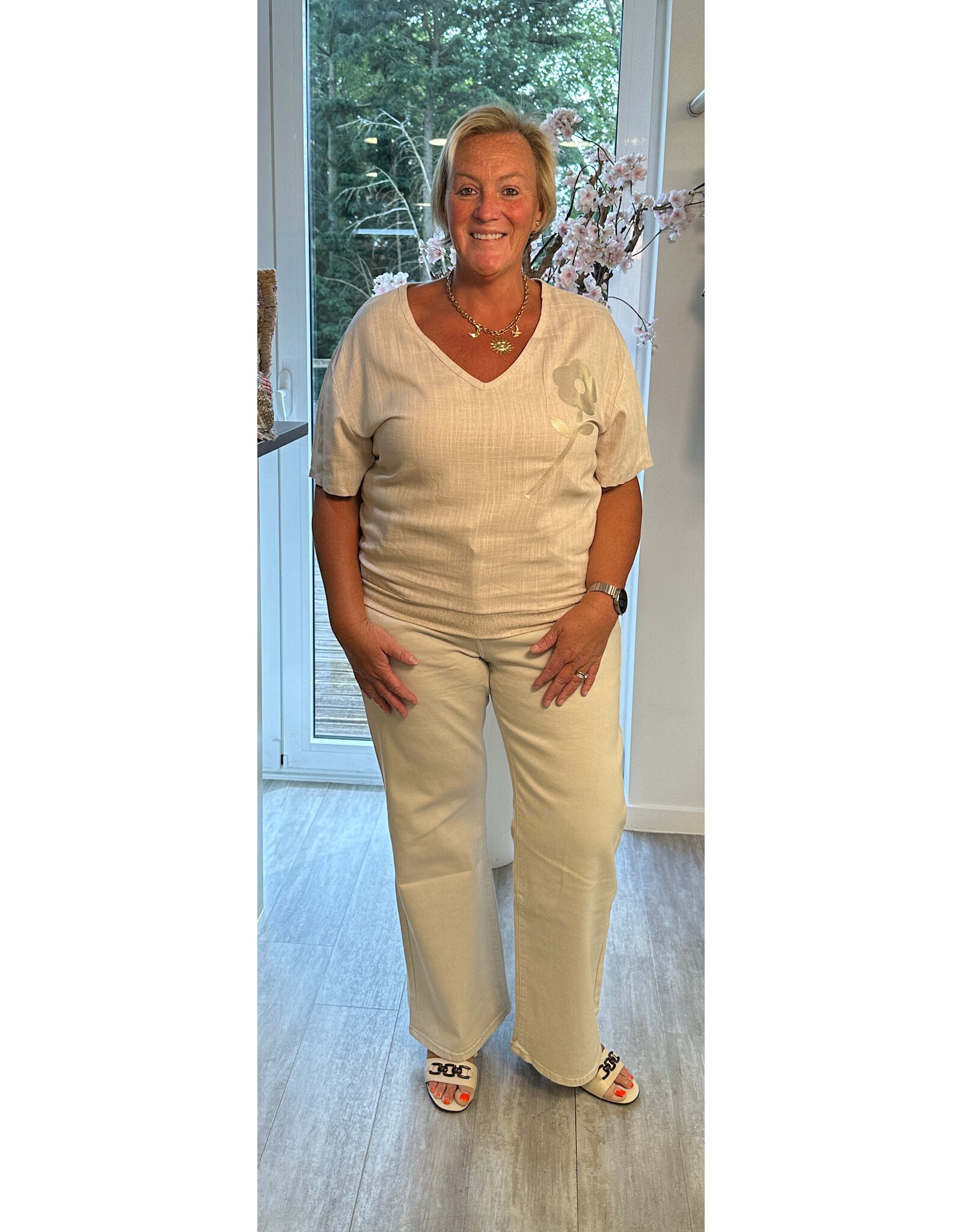 Italie T shirt Livia beige