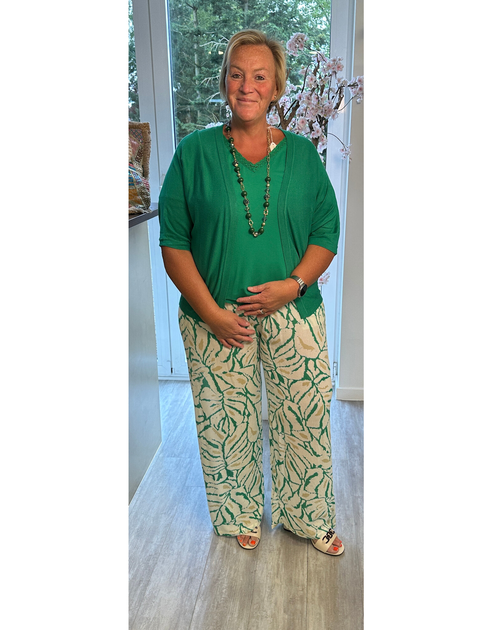 Ivy Beau Gilet Maja smaragd green