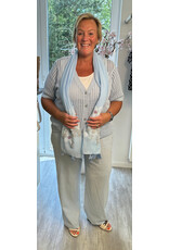 Kaffe Gilet Solara blue