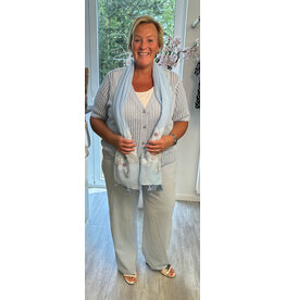 Kaffe Gilet Solara blue