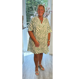Ivy Beau Kleed Mikkie off white multi colour